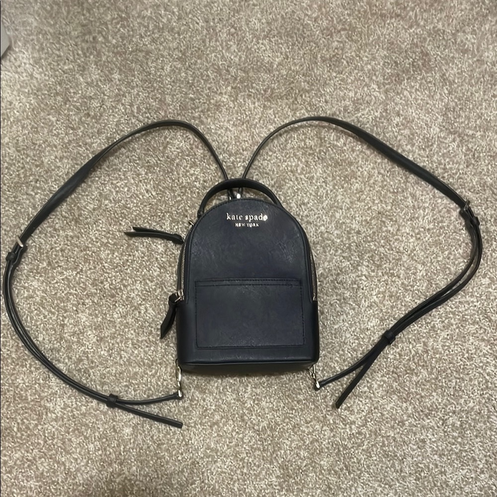 Kate Spade Black Mini Backpack